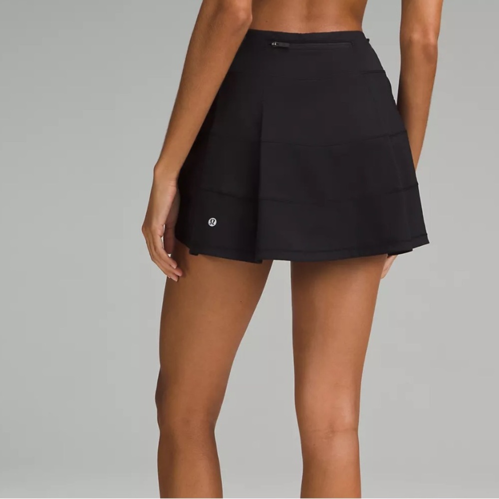 Lululemon Pace Rival Skirt, Black, Size 14, Mid Rise, 15” Length - Picture 2 of 14